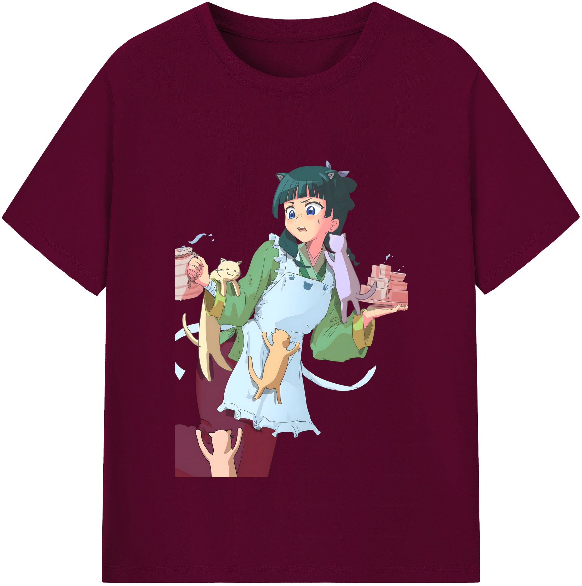 （画像用） 薬屋のひとりごと The Apothecary Diaries レディースカジュアルプリントTシャツ（綿100％）